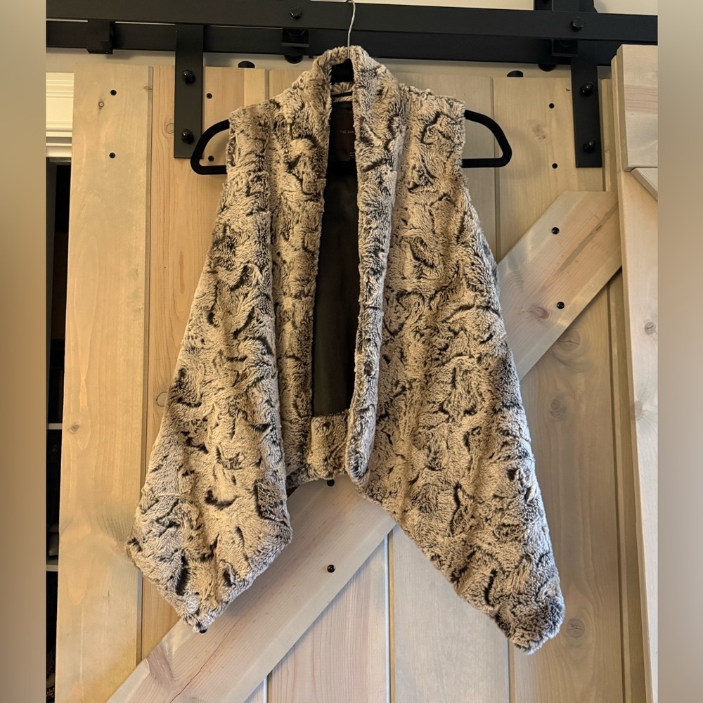 The Limited Faux Fur Draped Vest